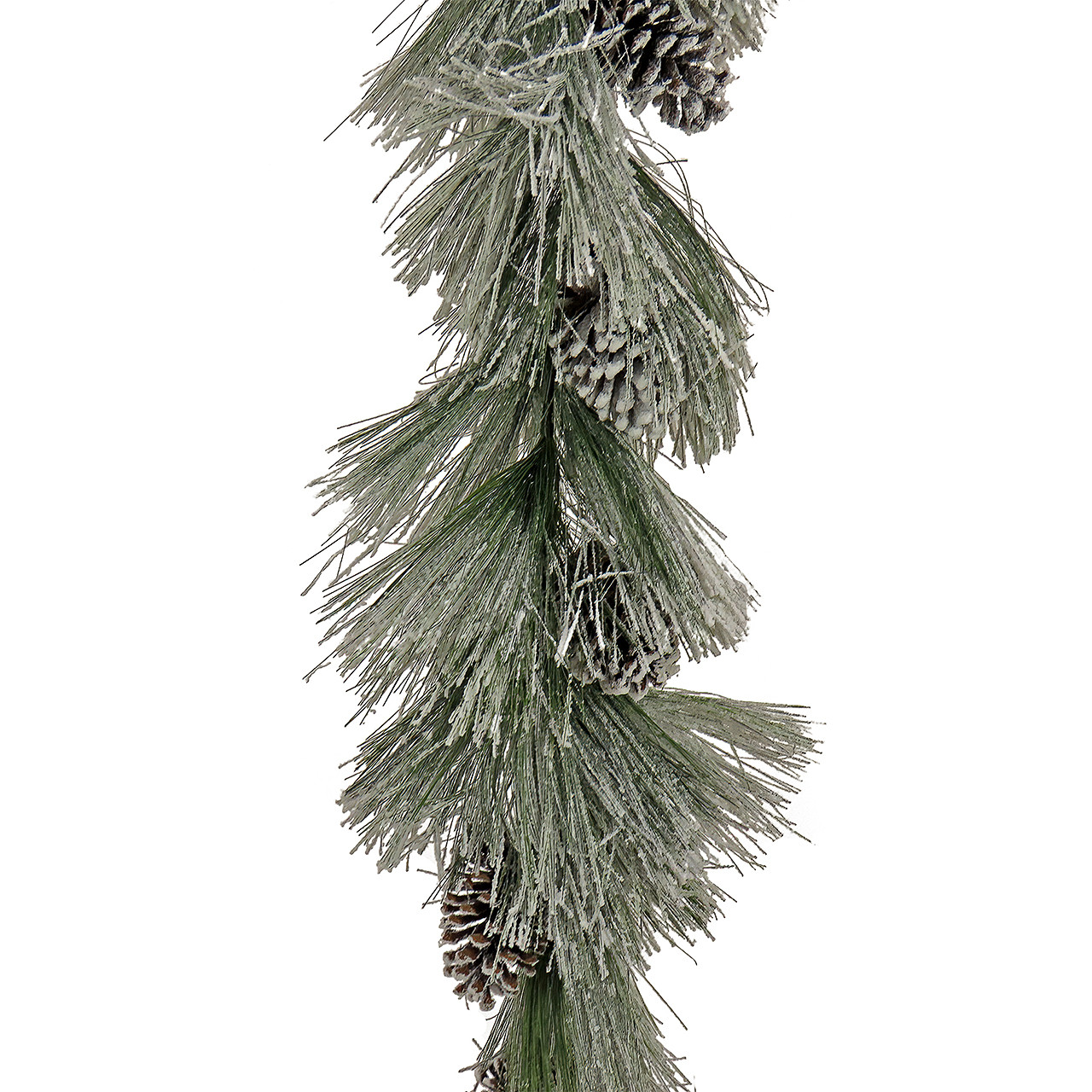 National Tree Company 7 ft. Snowy Long Needle Plastic Garland