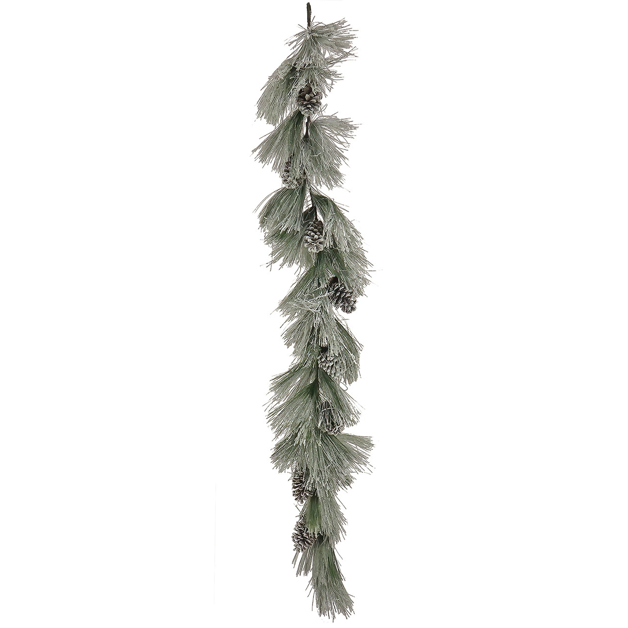 National Tree Company 7 ft. Snowy Long Needle Plastic Garland