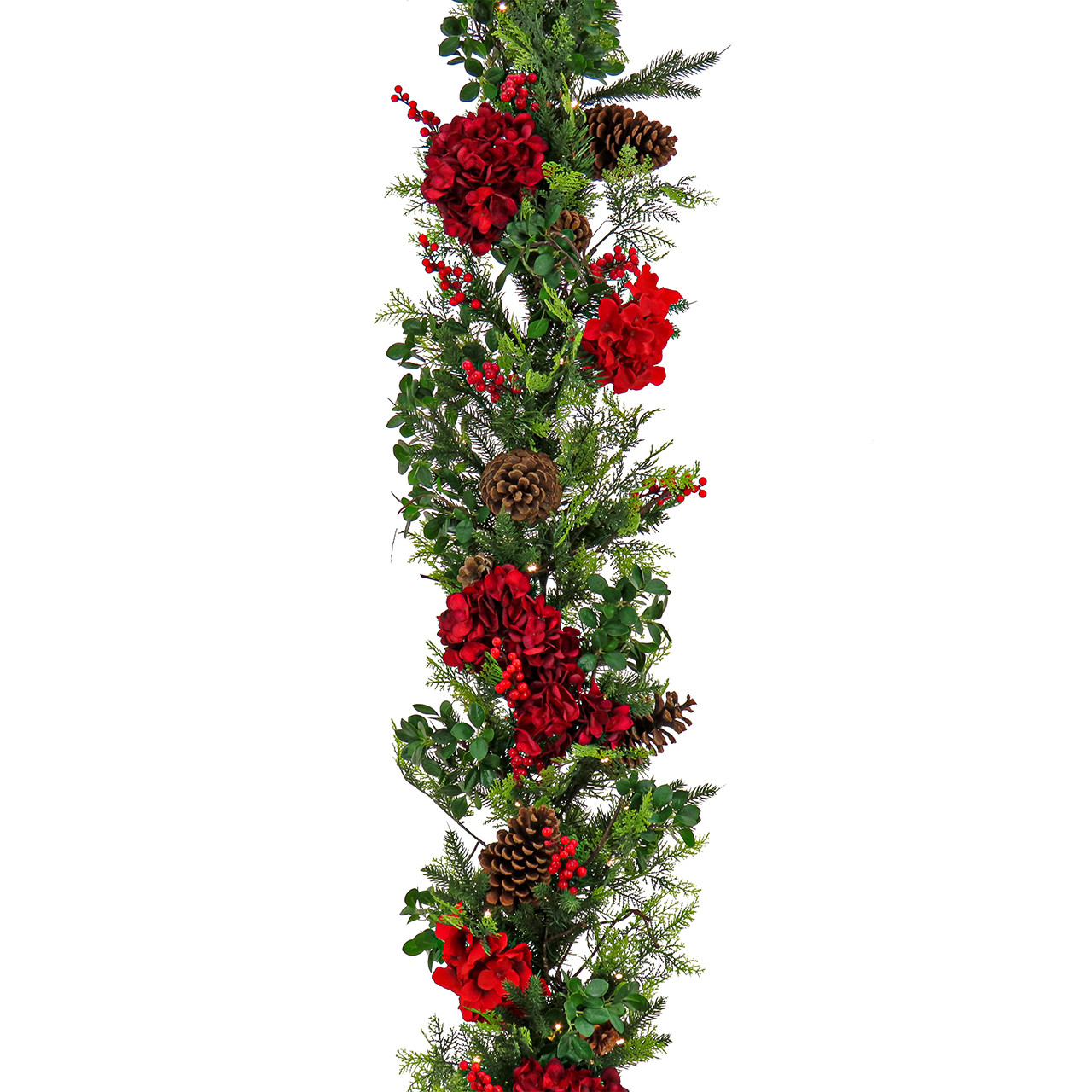National Tree Company 9 ft. Decorated Vienna Waltz Garland with 100 LED Lights