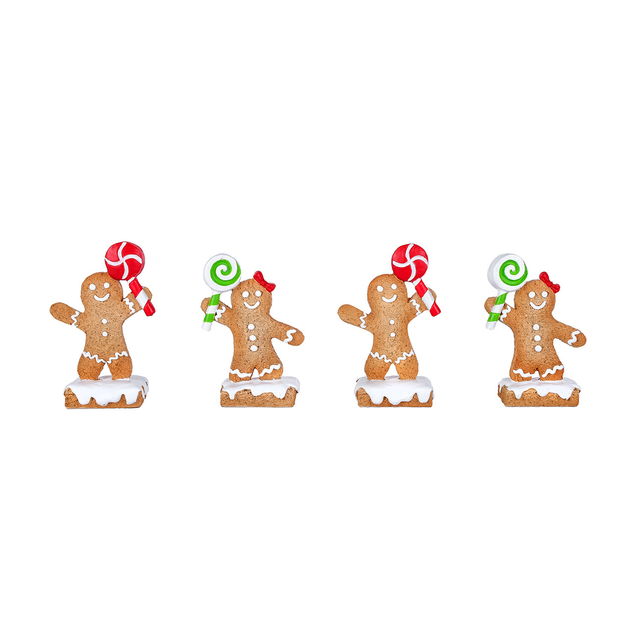 National Tree Company Gingerbread Person Name Card Holder, Set of 4