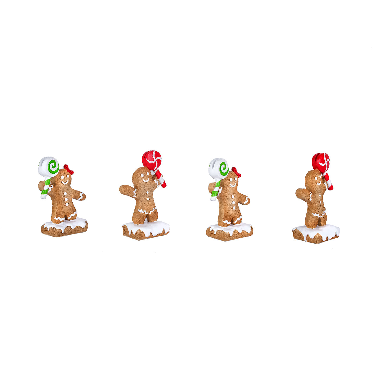 National Tree Company Gingerbread Person Name Card Holder, Set of 4