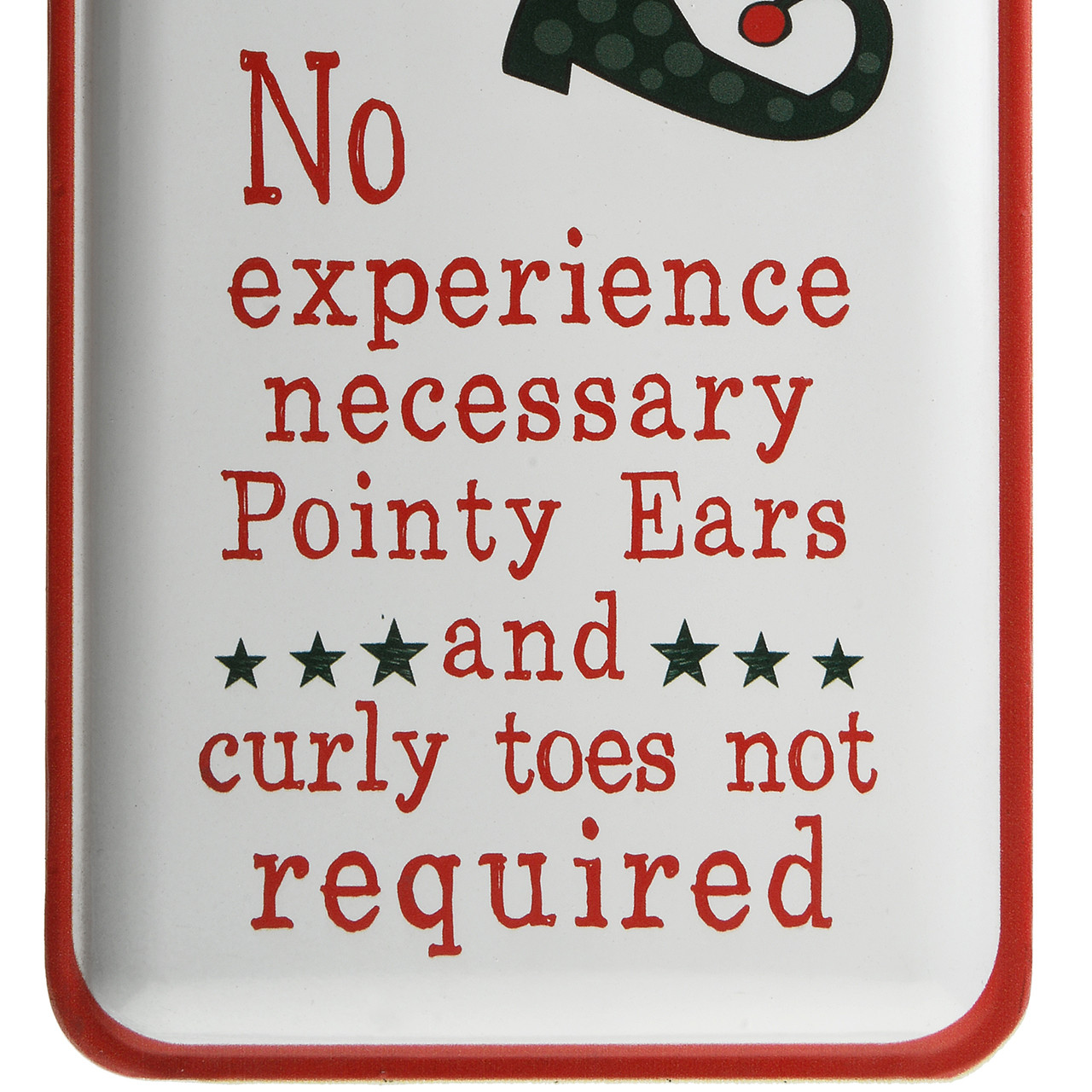 National Tree Company 47 in. Elf Wanted Wall Sign