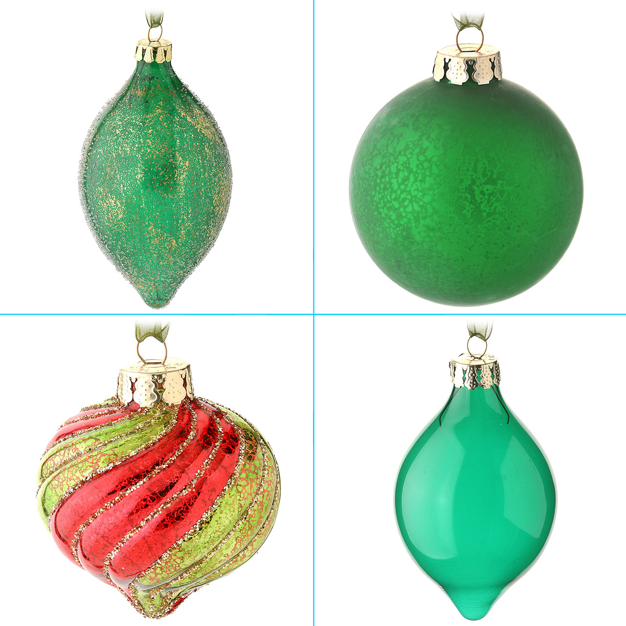 National Tree Company Rural Homestead Collection Christmas Tree Ornaments, Set of 20