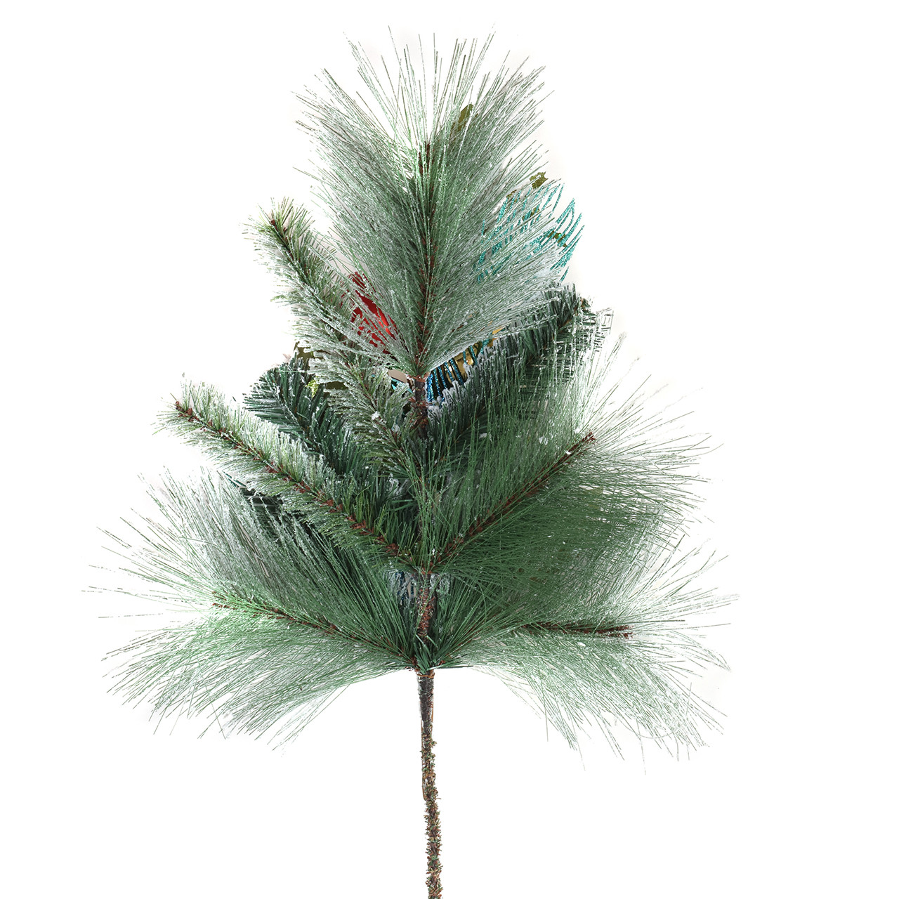 National Tree Company 29 in. Snowy Pine Decorated Branch Spray