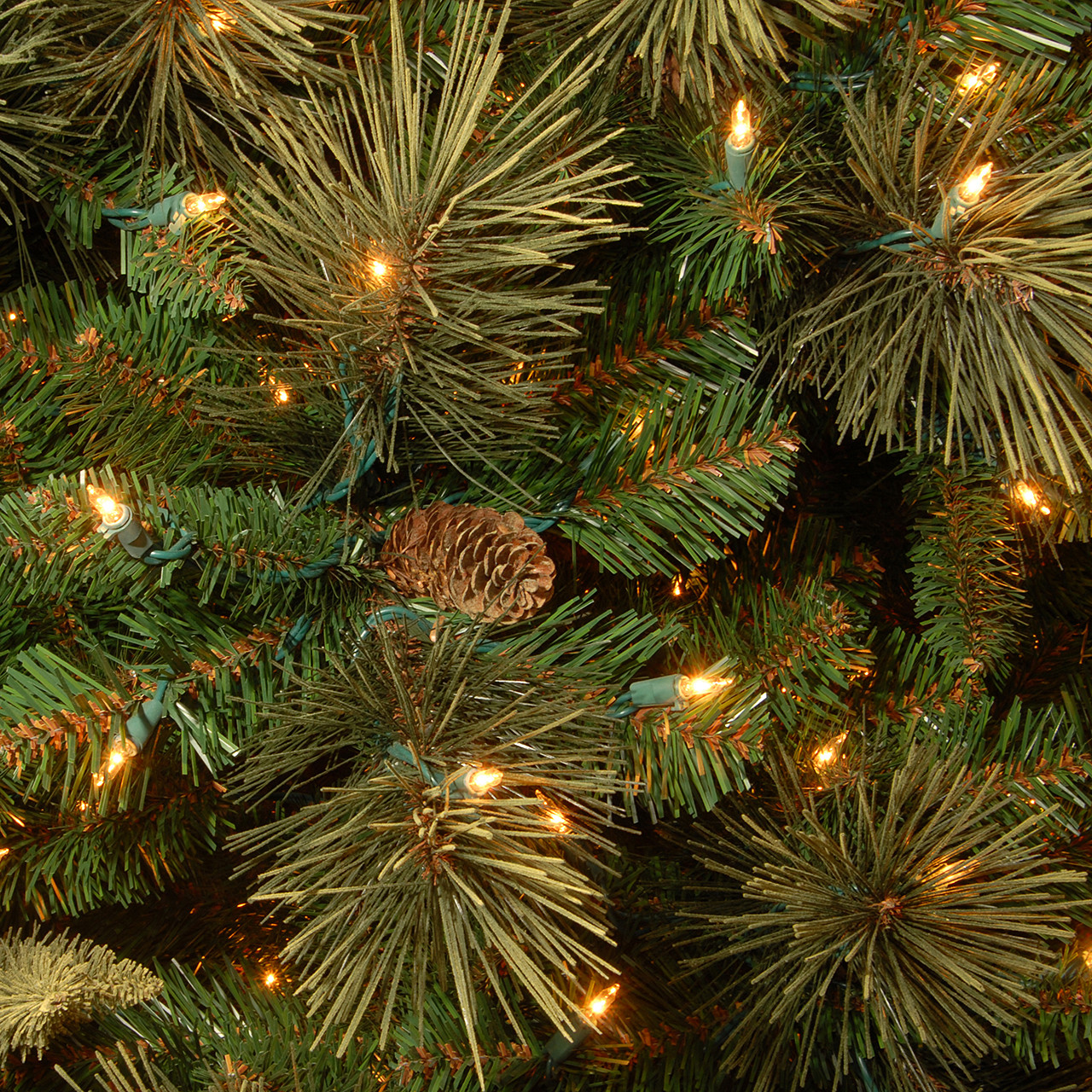 National Tree Company 6.5 ft. Carolina Pine Slim Christmas Tree with 350 Clear Lights