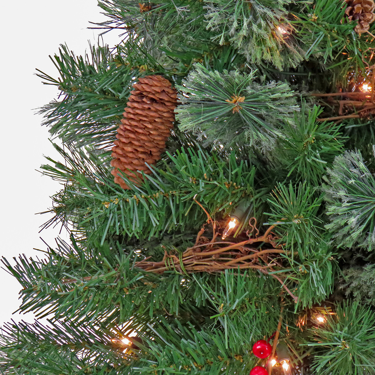 National Tree Company 4 ft. Glistening Pine Entrance Tree with 50 Clear Lights