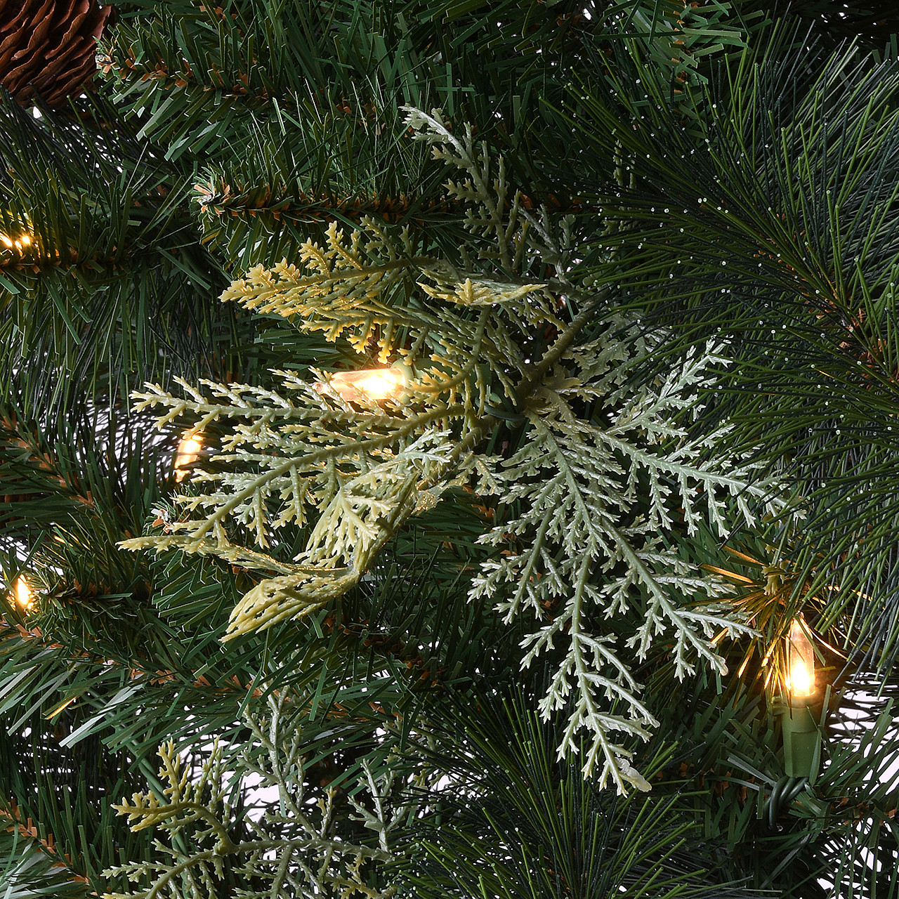 National Tree Company 5 ft. Buzzard Pine Entrance Christmas Tree with 70 LED Lights