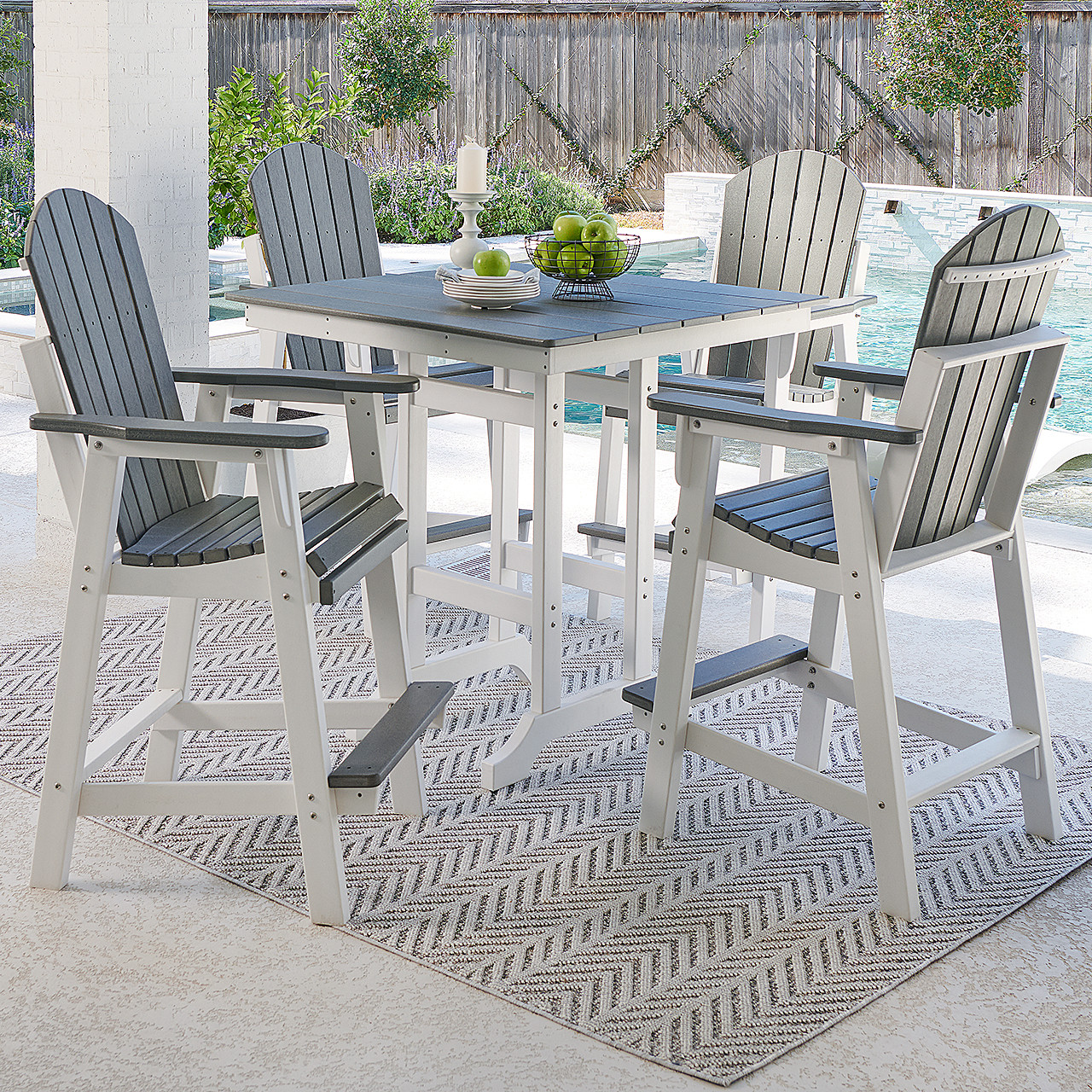 resin outdoor patio table and chairs
