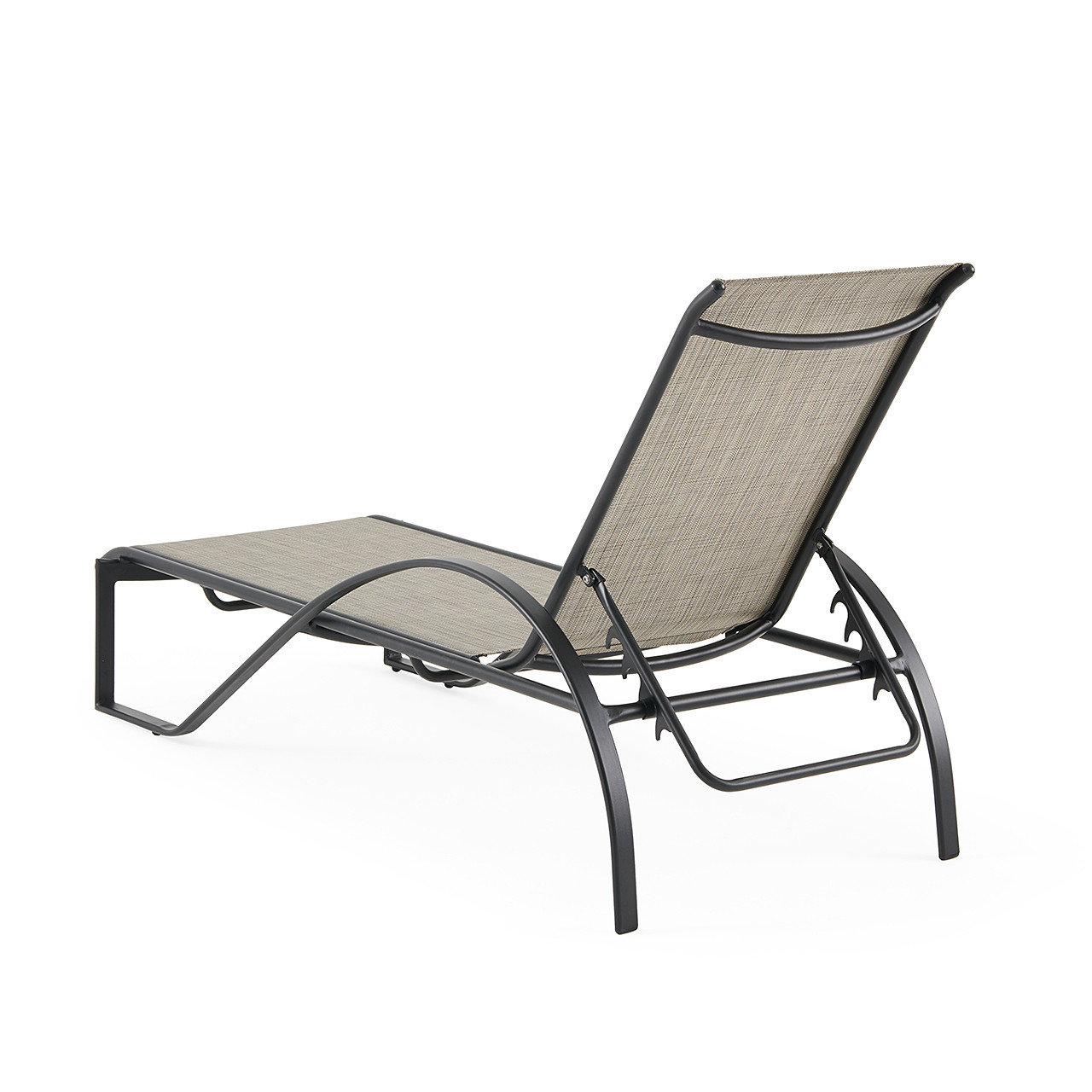 South Beach Aluminum with Banket Sling Chaise Lounge