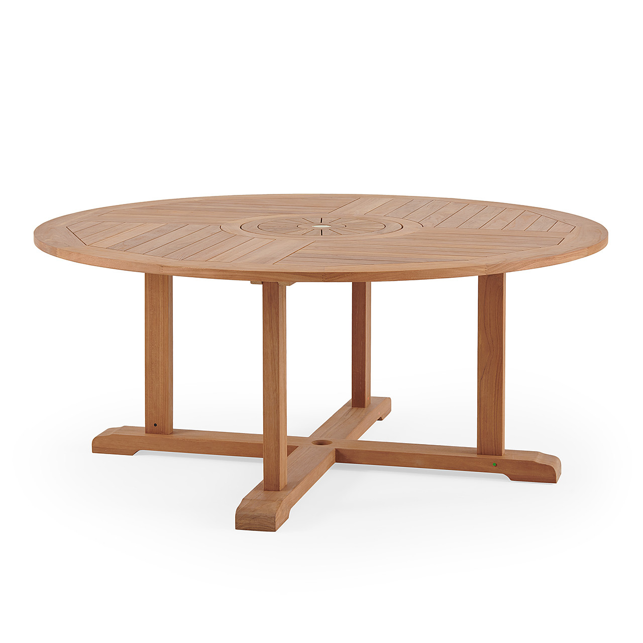 Bristol Teak 70 in. D Table with Lazy Susan