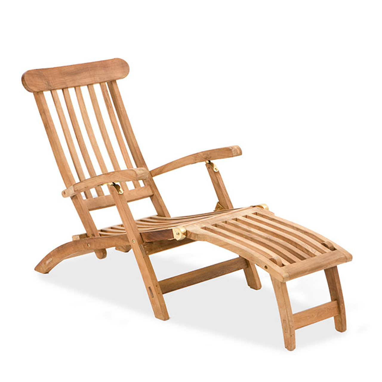Eastchester Natural Stain Solid Teak Ocean Deck Chair