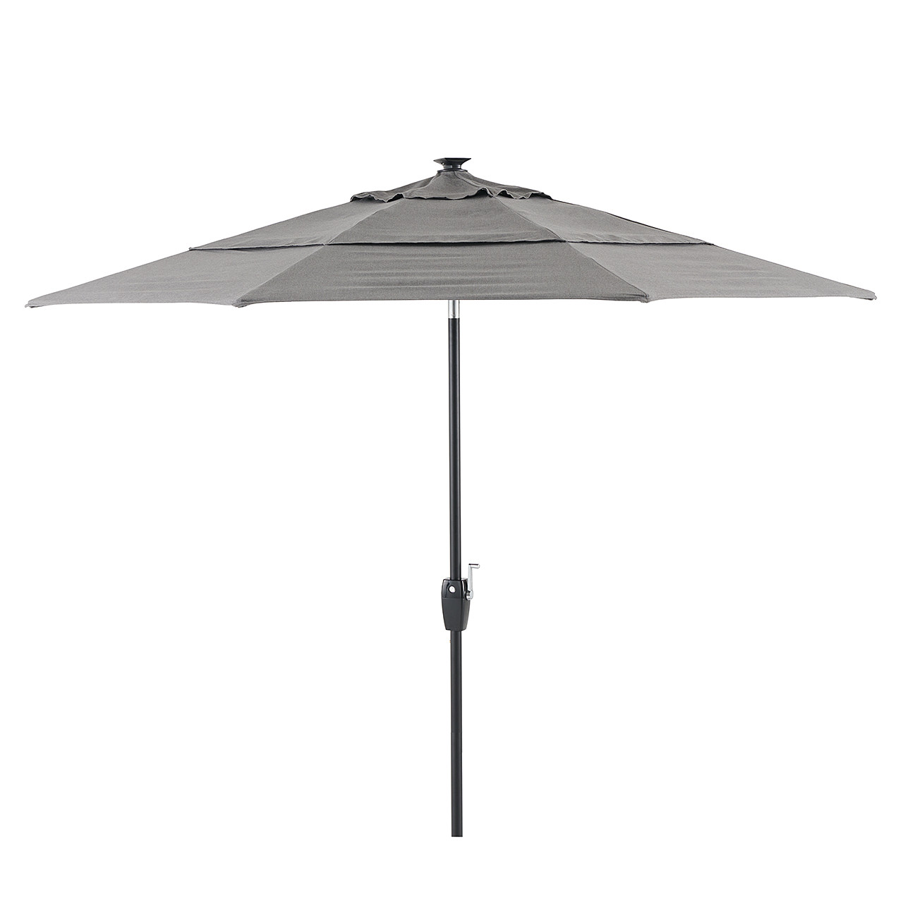 Tempo 9 ft. LED Solar Aluminum Market Umbrella - Fortunoff
