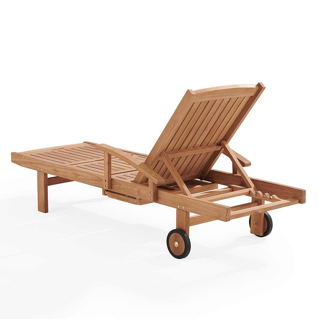 Eastchester Natural Stain Solid Teak With Cushions 3 Piece Chaise