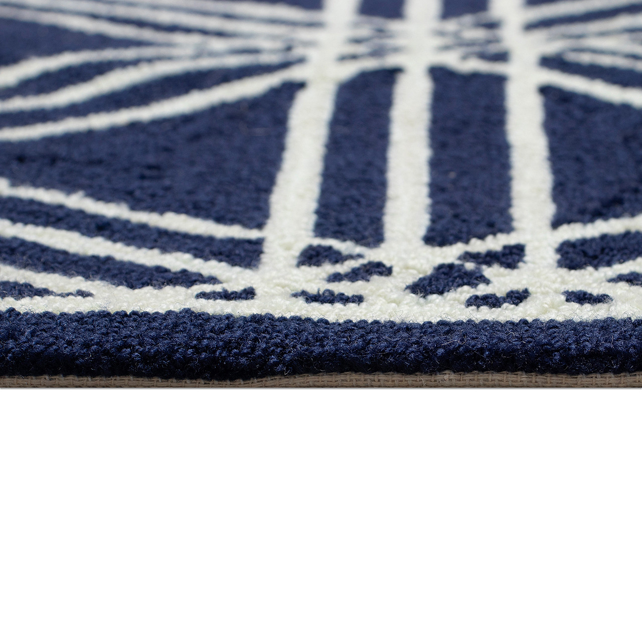 Hex Navy Rug