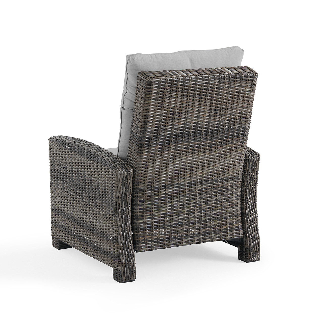 Rio Silver Oak Outdoor Wicker with Cushions Recliner