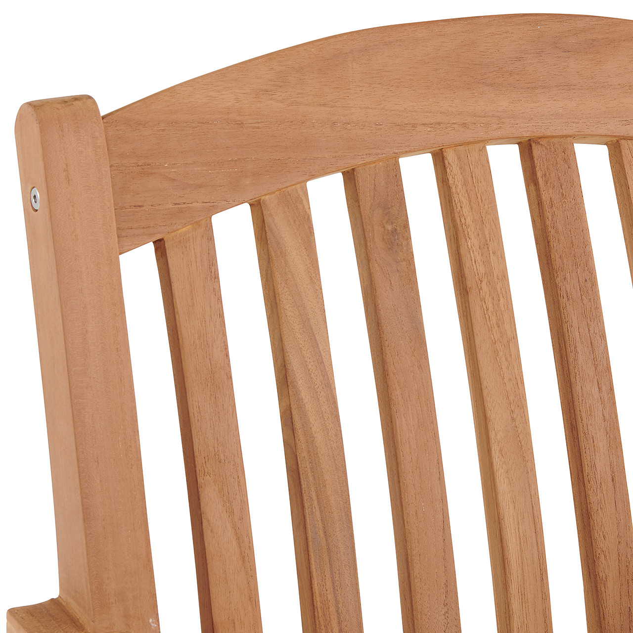Eastchester Natural Stain Solid Teak Swivel Barstool - Fortunoff
