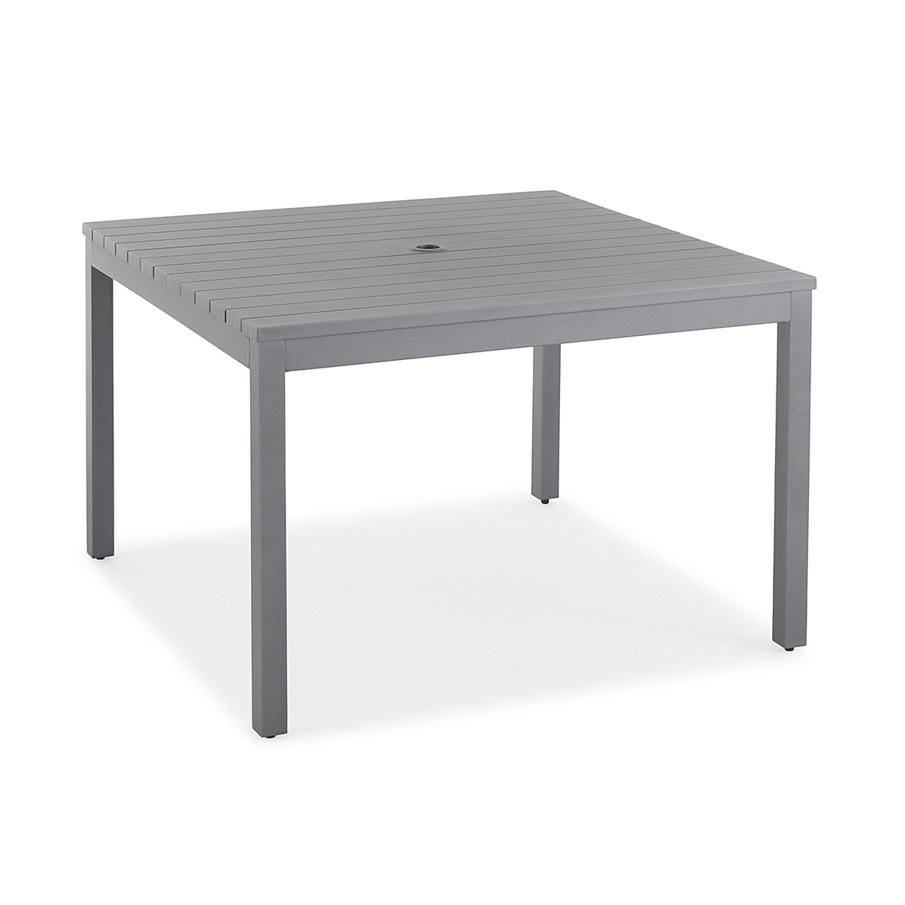 Soho Slate Grey Aluminum with Cushions 5 Piece Swivel Dining