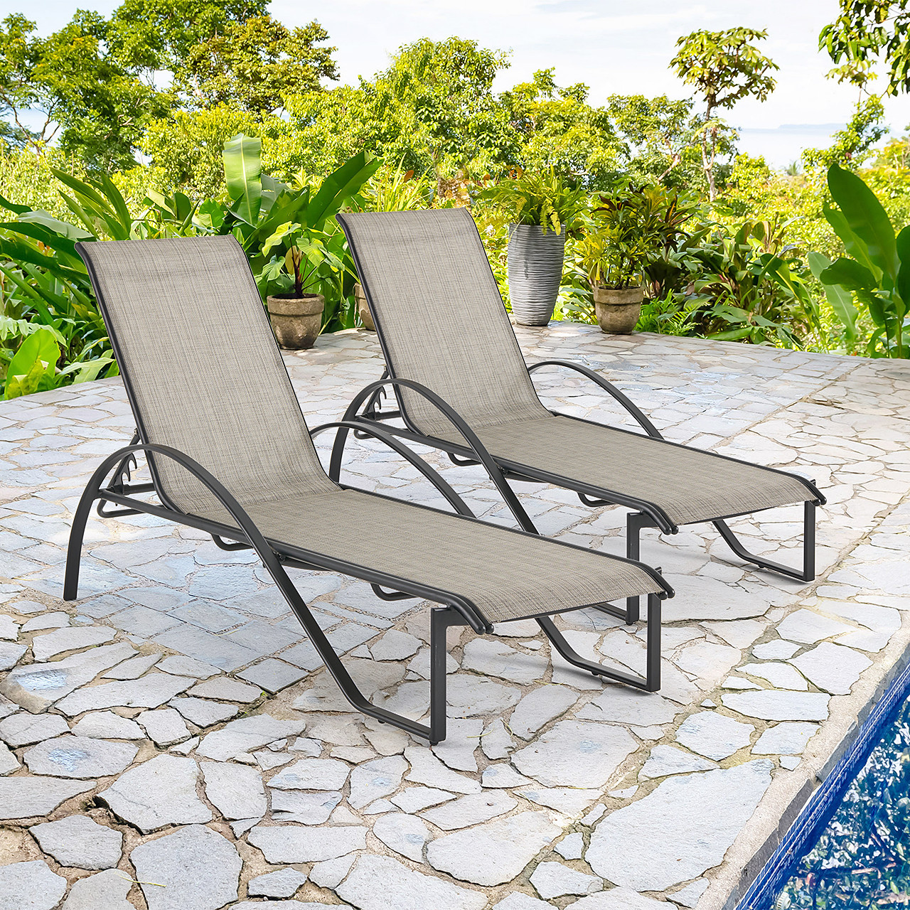 aluminum beach chaise lounge