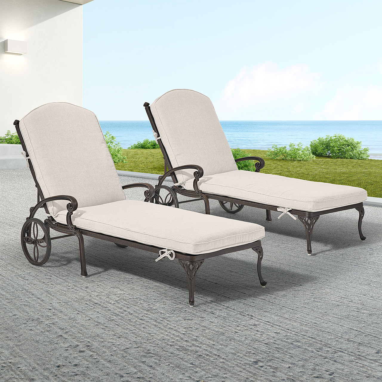 aluminum outdoor lounger