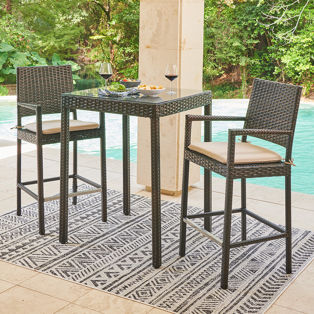 cheap outdoor bar table