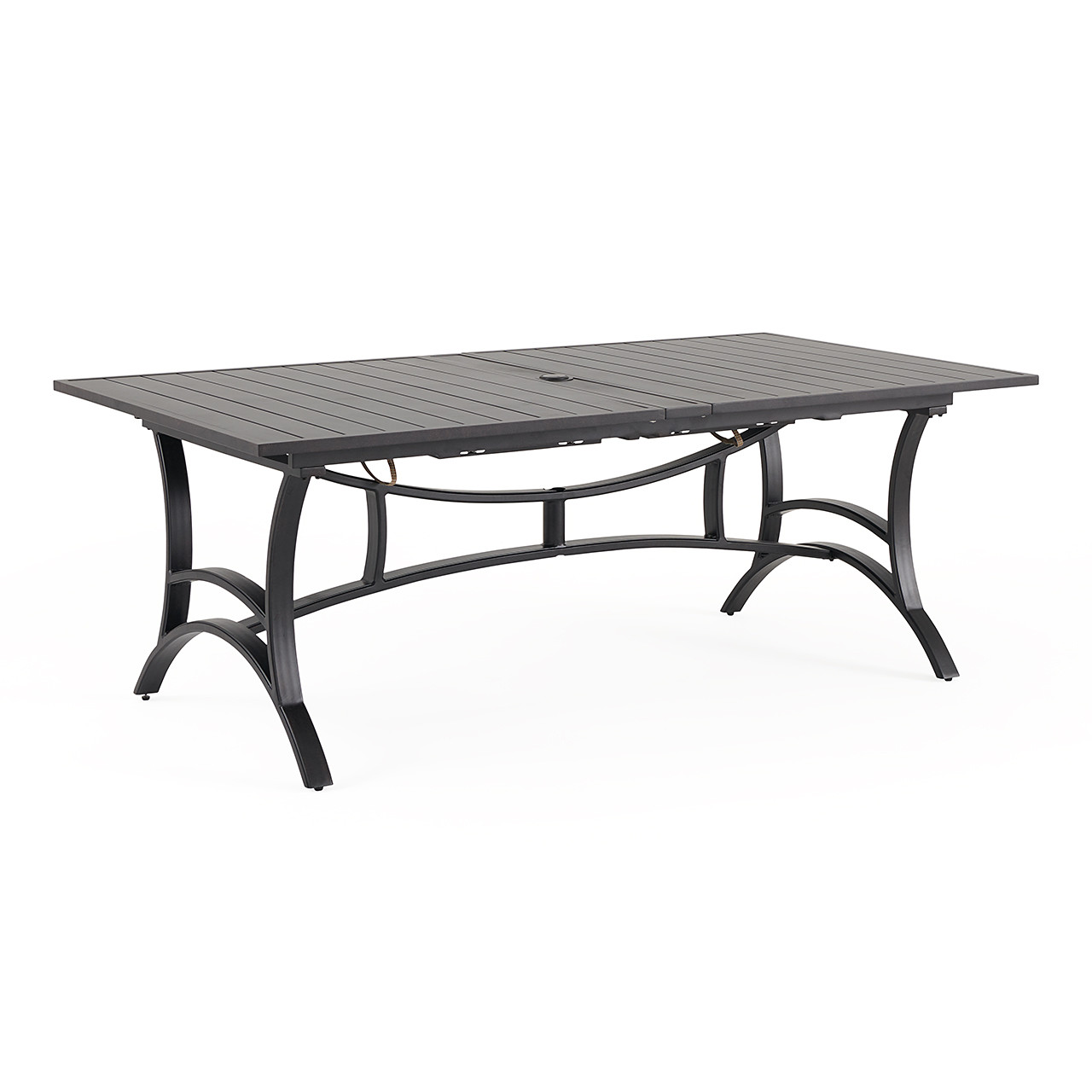 Hill Country Aged Bronze Aluminum and Cushion 9 Piece Combo Dining Set + 88-118 x 48 in. Extension Table