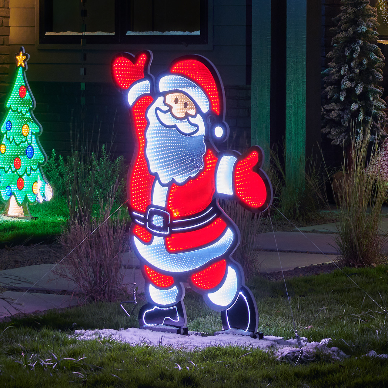 In-Store Only - 47 in. Infinity Light Santa - Fortunoff Backyard Store In-Store Only - 47 in. Infinity Light Santa - Fortunoff Backyard Store