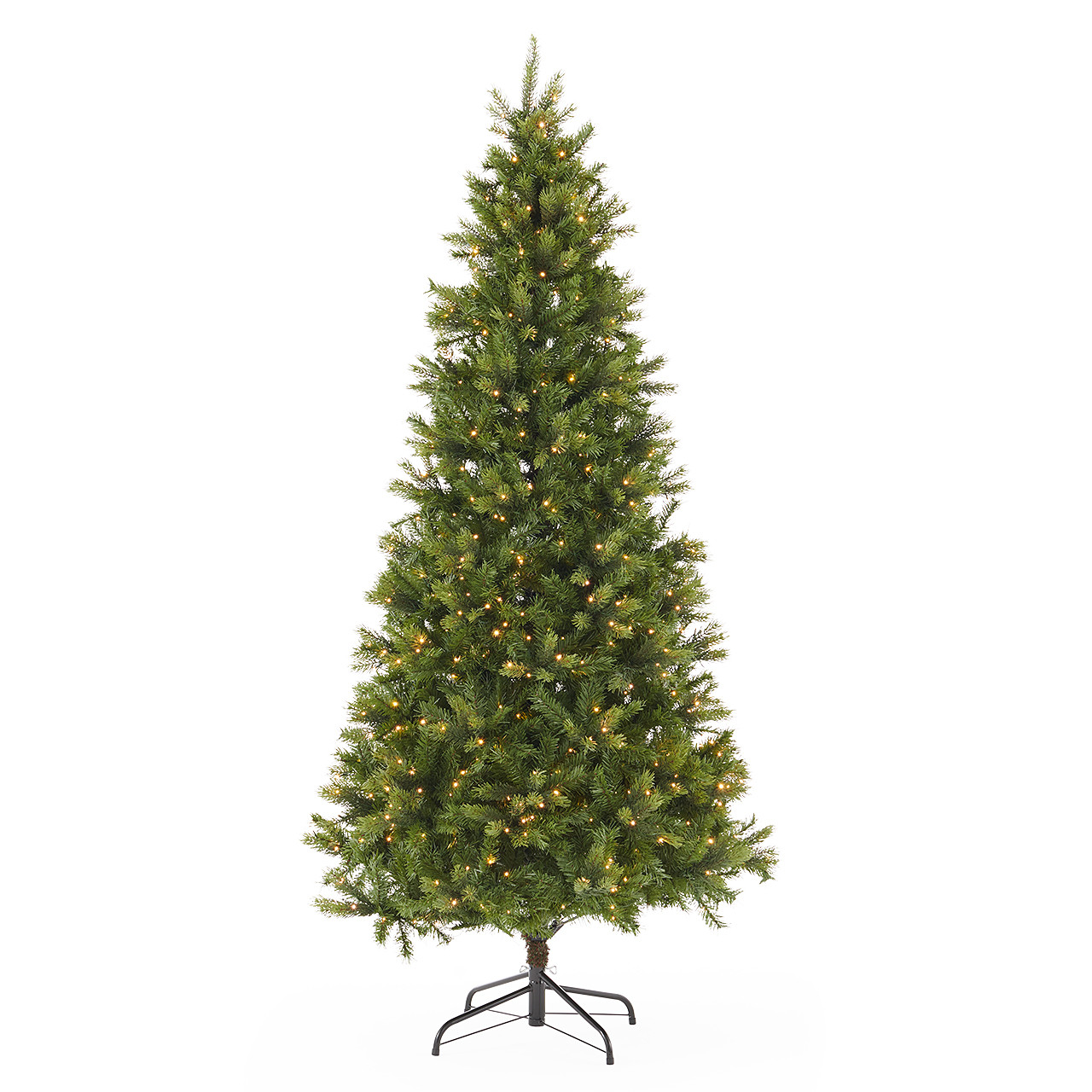 7.5 ft. Balsam Fir Slim Christmas Tree with 750 Twinkling Dual LED