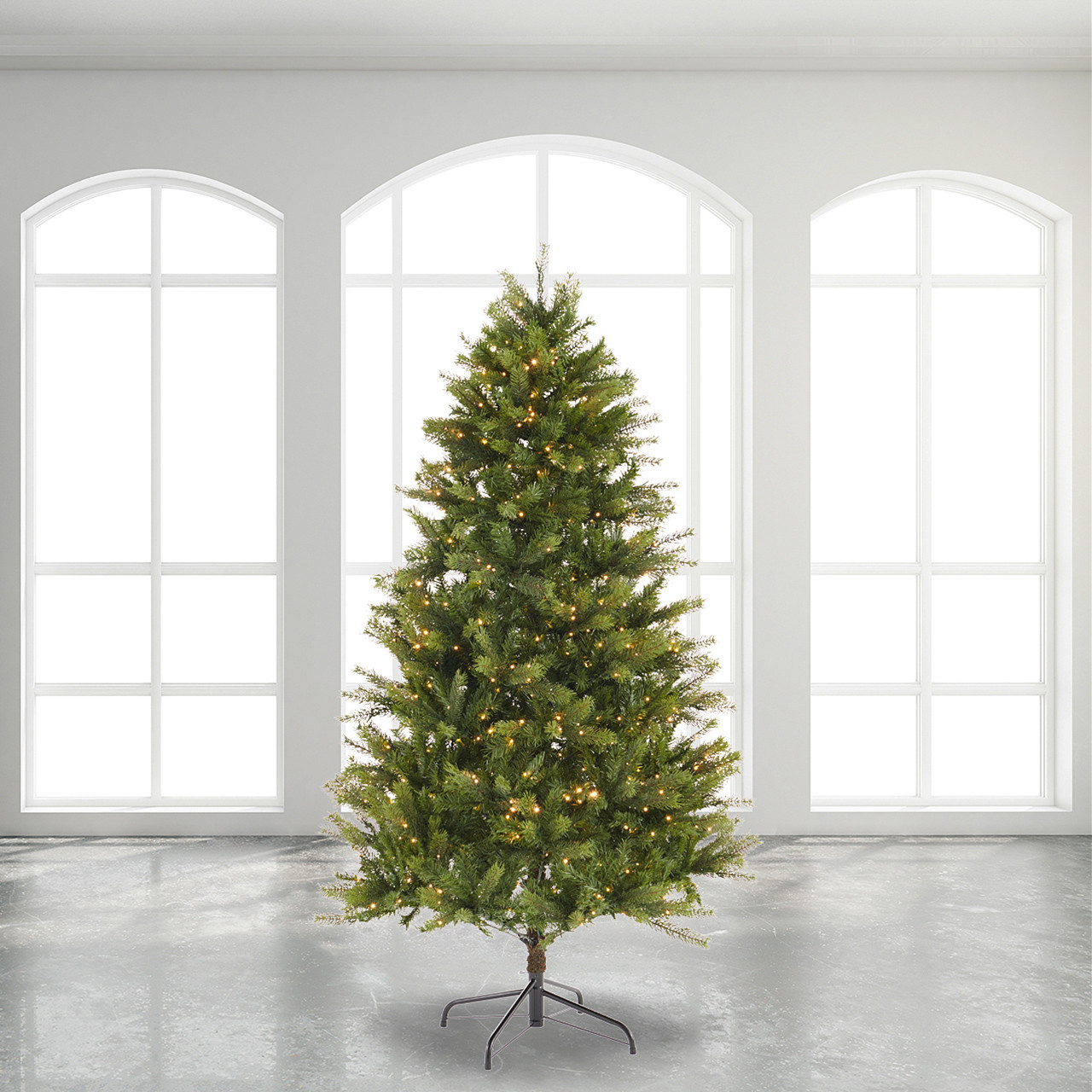 6.5 ft. Balsam Fir Classic Christmas Tree with 700 Twinkling Dual LED Lights