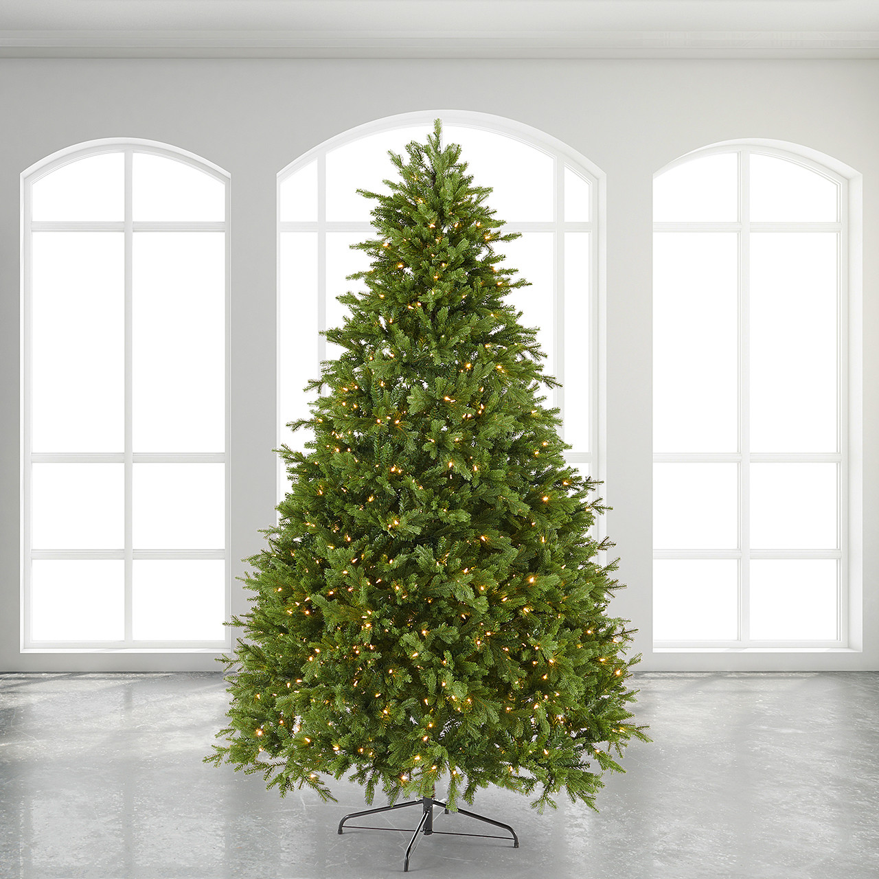 9 ft. Noble Fir Full Christmas Tree with 1300 Twinkling LED Lights