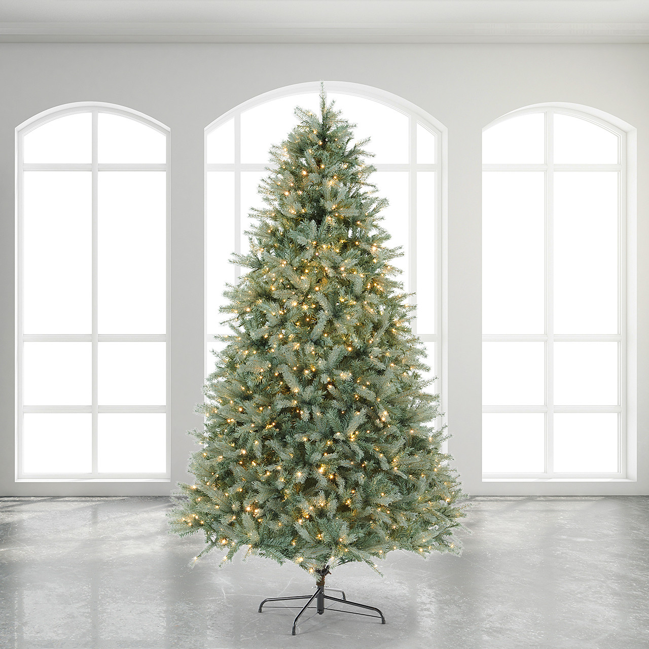 9 ft. Blue Balsam Fir Classic Christmas Tree with 1400 Twinkling