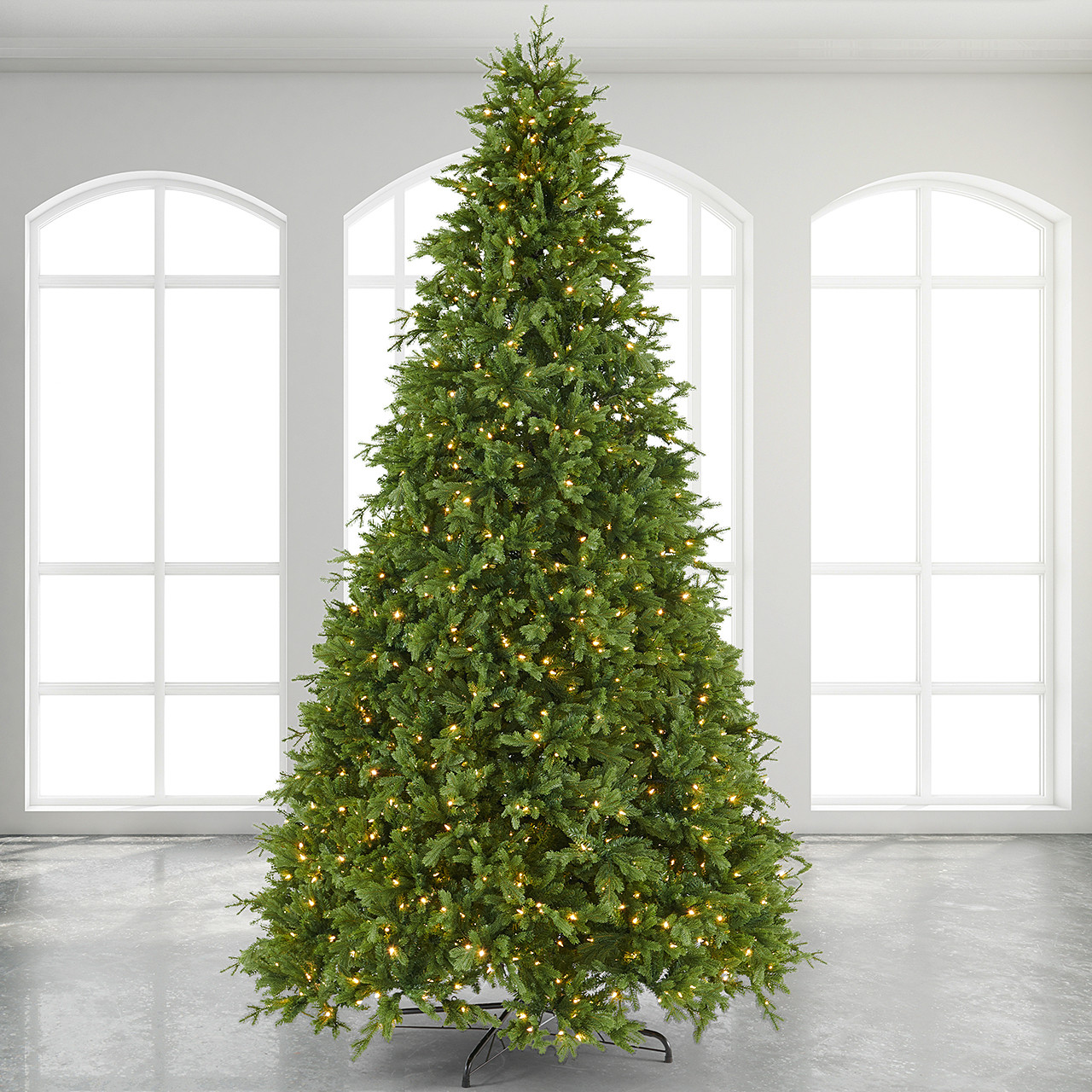 12 ft. Noble Fir Full Christmas Tree with 2000 Twinkle LED Lights