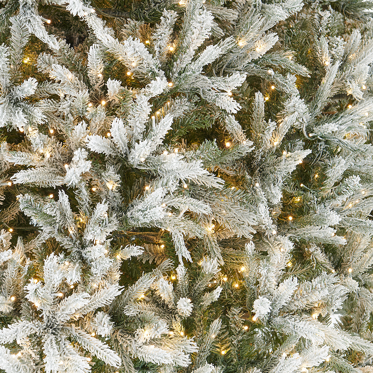 10 ft. Flocked Noble Fir Full Christmas Tree with 4000 LED Lights 10 ft. Flocked Noble Fir Full Christmas Tree with 4000 LED Lights