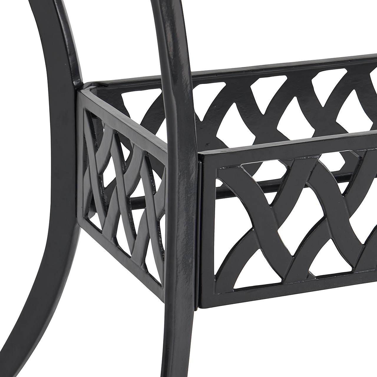 Tivoli Matte Black Cast Aluminum 66 x 44 in. Gathering Height