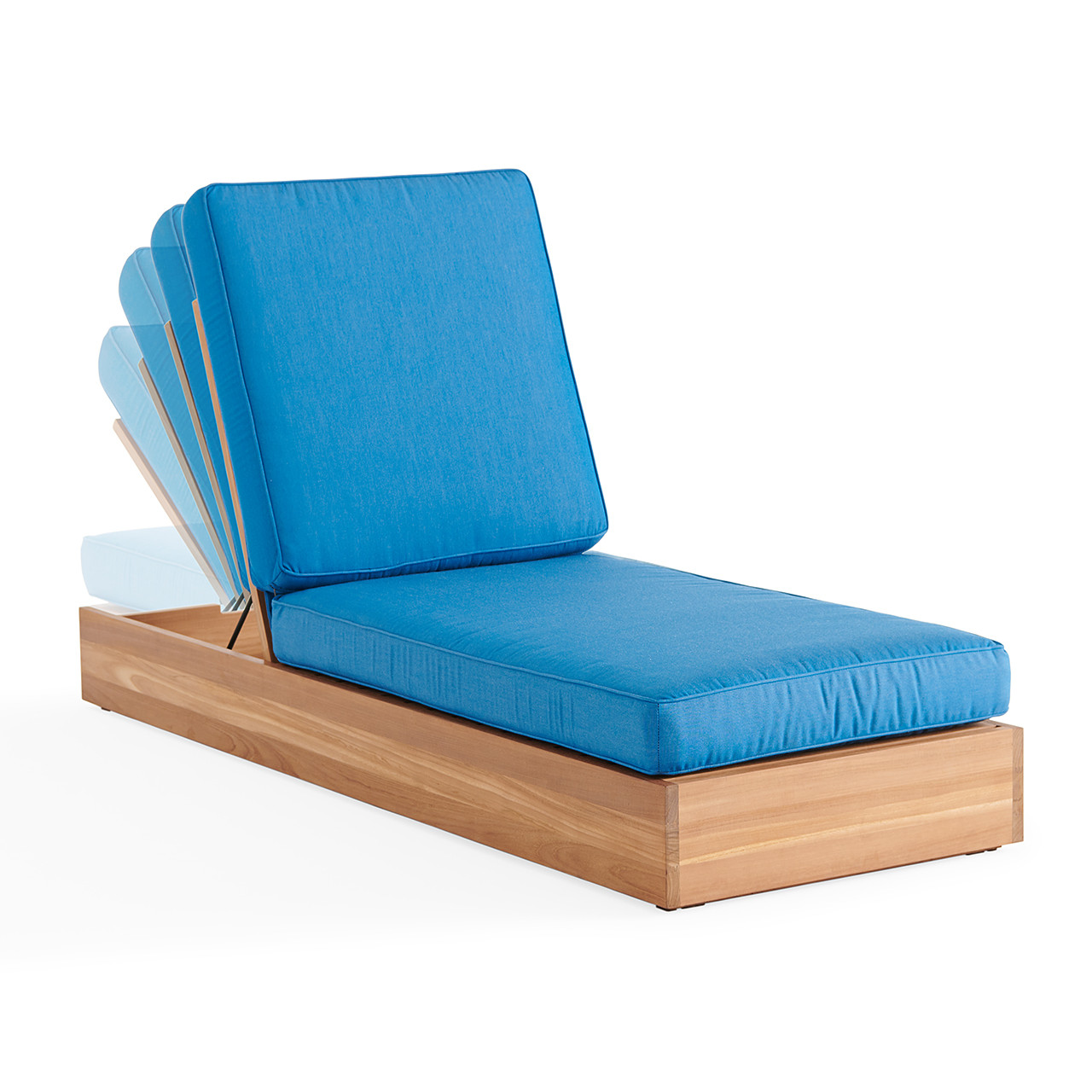 Castello Teak with Cushions 2 Piece Chaise Lounge Set - Fortunoff