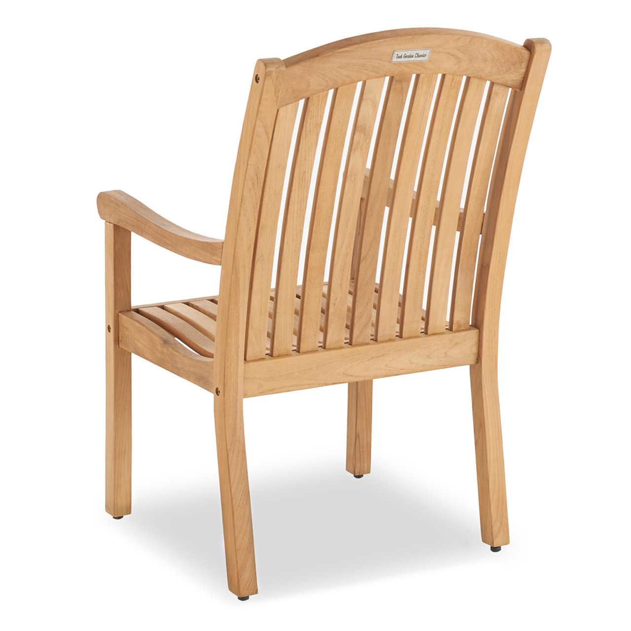 Eastchester Natural Stain Solid Teak Dining Arm Chair - Fortunoff