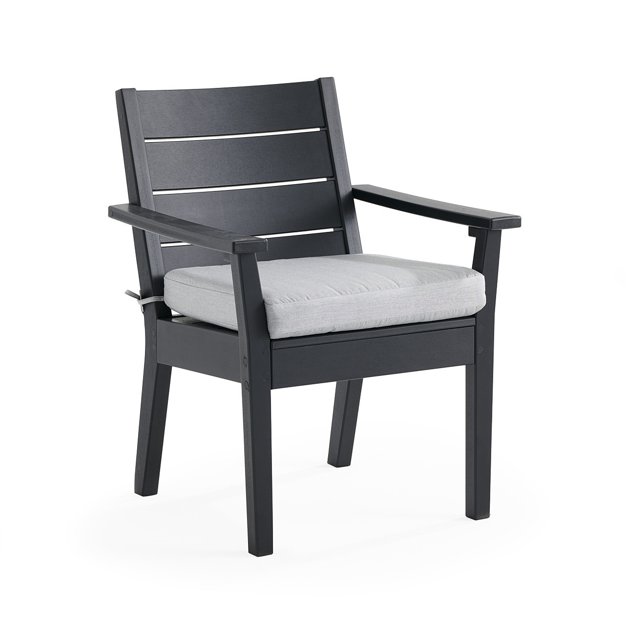 Montauk Polymer with Cushions 5 Piece Dining Set + 44 in. Sq. Table