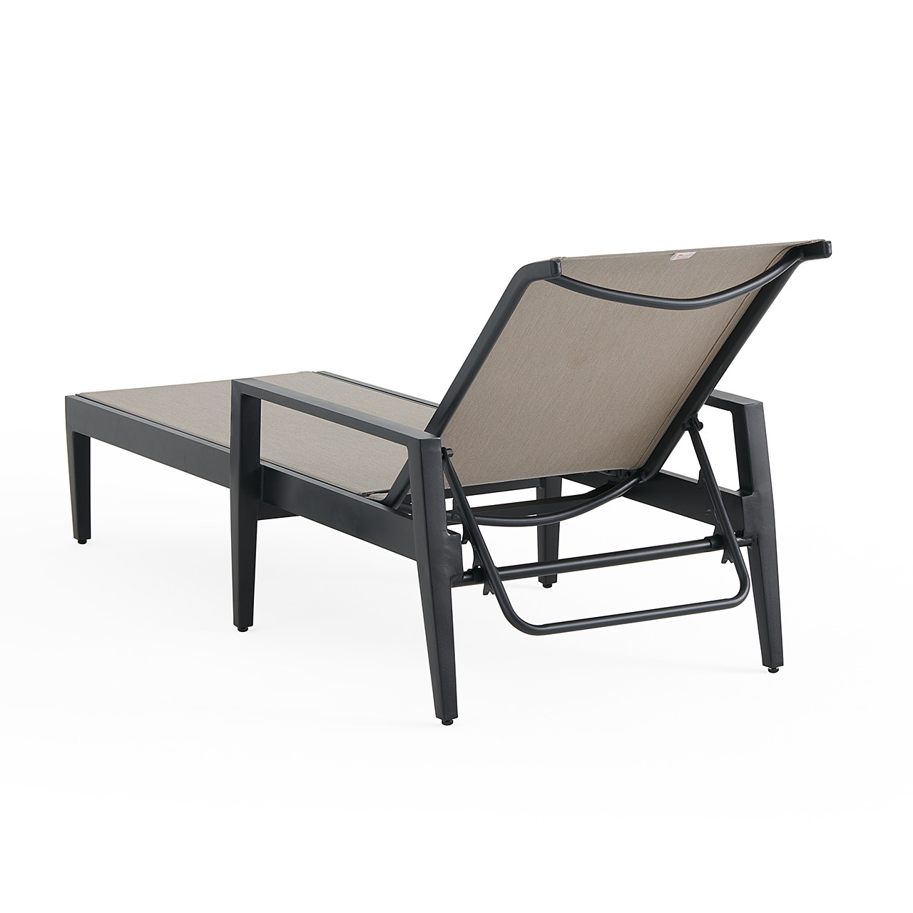 Portofino Husk Midnight Aluminum and Augustine Ash Sling 2 Piece Chaise Lounge Set