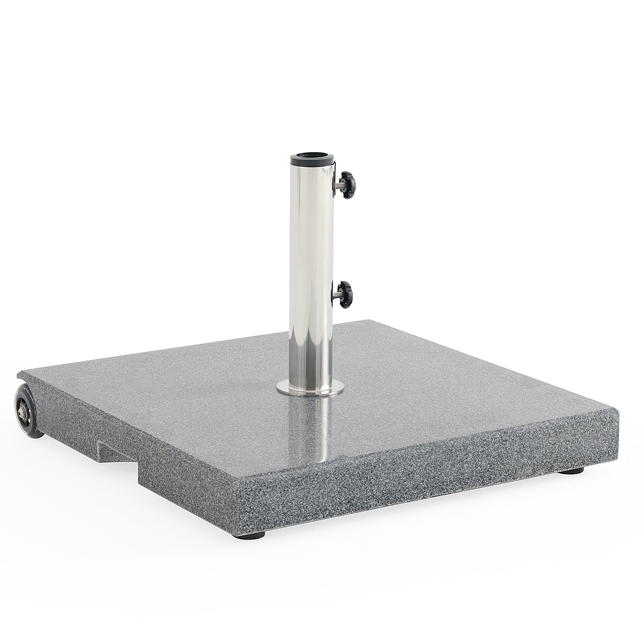 Tempo 132 lb. EZ-Lock Granite Umbrella Base with Wheels