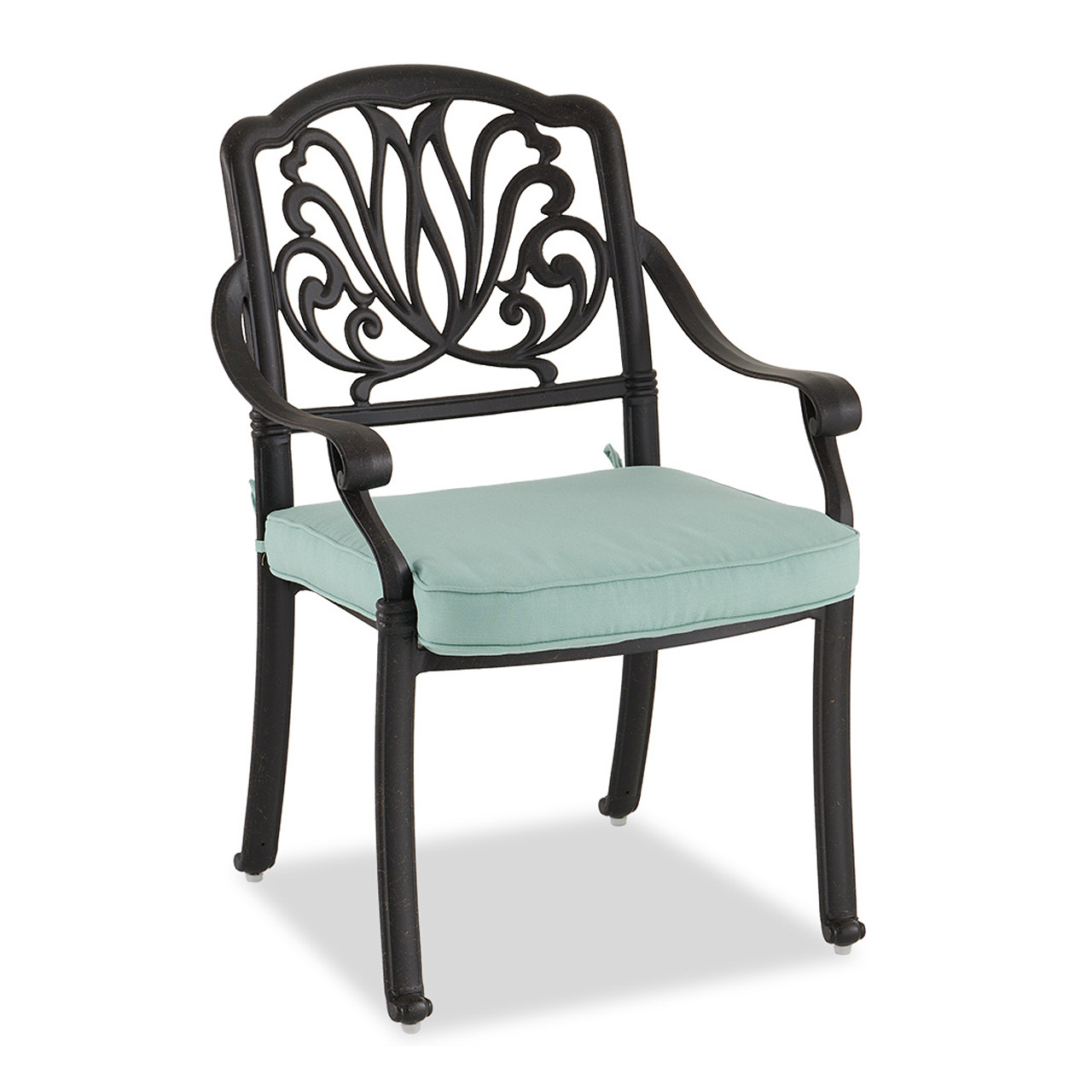 Cadiz Aged Bronze Cast Aluminum Dining Chair -
