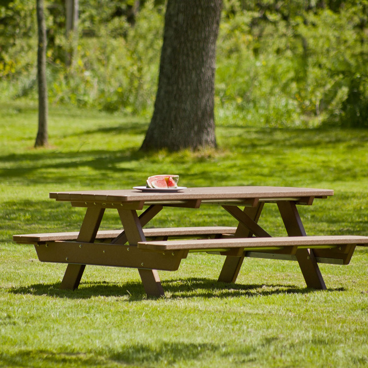 POLYWOOD Park 72 x 65 in. Picnic Table