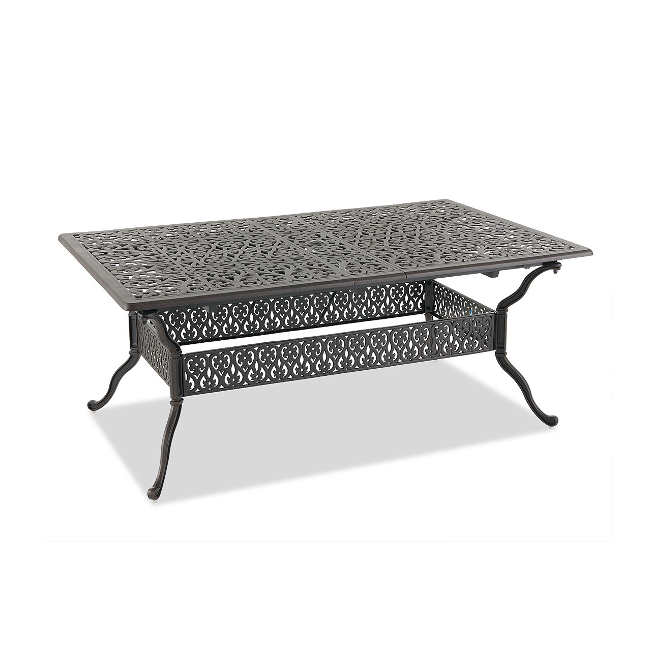 Naples Aged Bronze Cast Aluminum 71-103 x 44 in. Double Extension