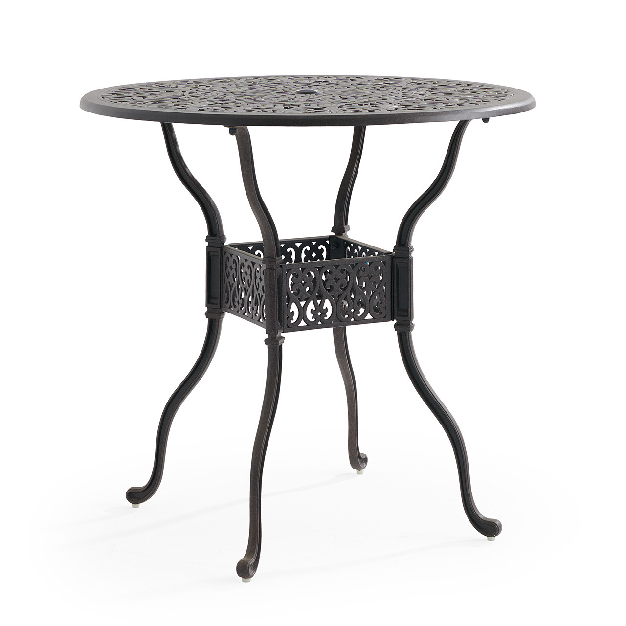 Naples Aged Bronze Cast Aluminum 42 in. D Bar Table