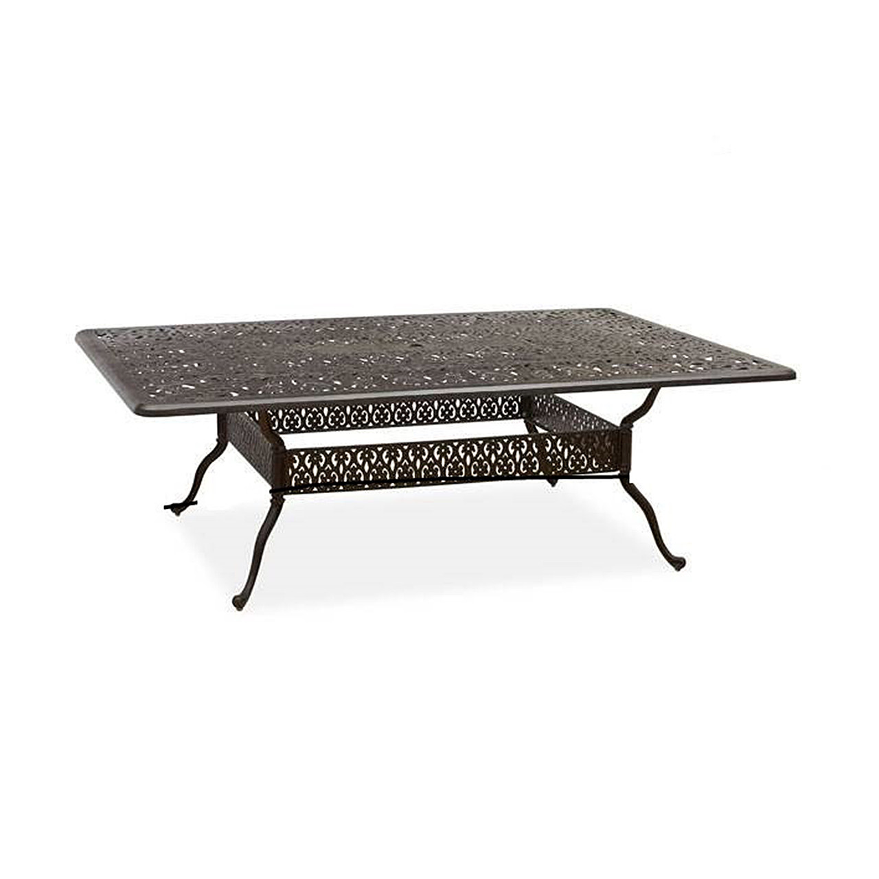 Naples Aged Bronze Cast Aluminum 90 x 64 in. Dining Table