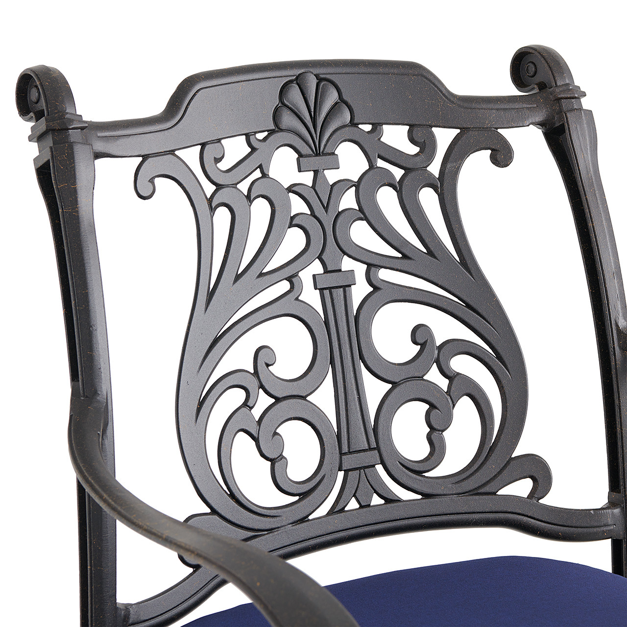 Naples Aged Bronze Cast Aluminum Swivel Bar Stool