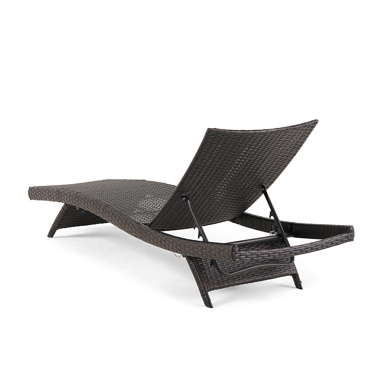 Terrace Outdoor Wicker 3 Piece Contour Chaise Lounge Set + 32 x 18 in. Side Table