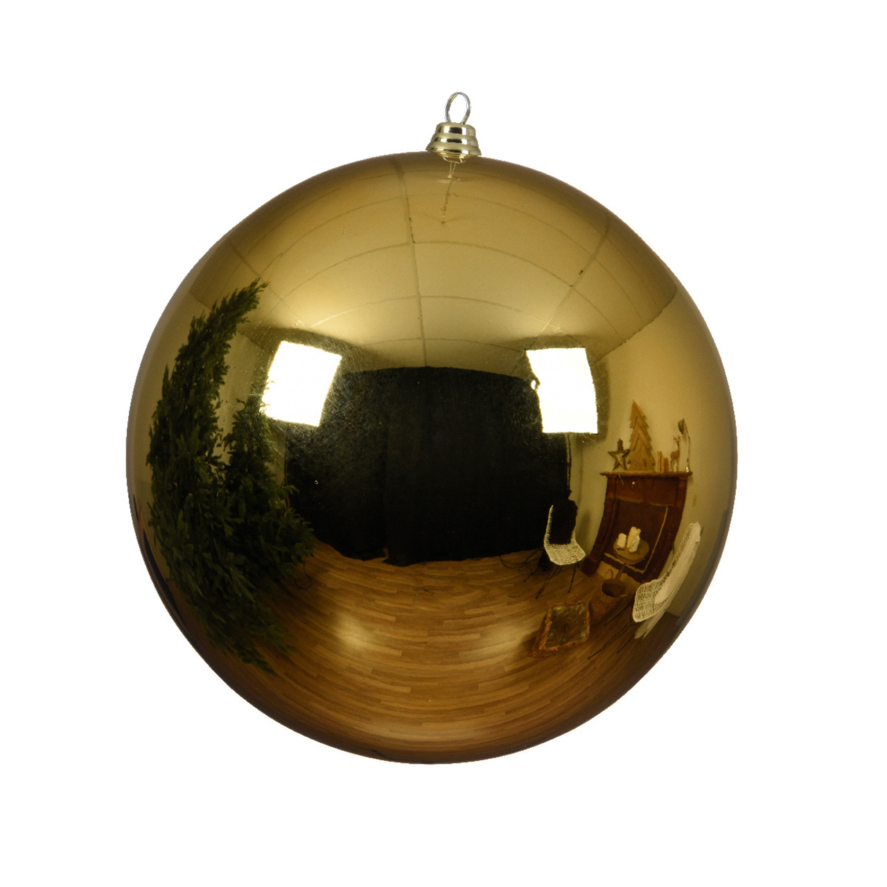 5.5 in. Gold Shatterproof Ball Ornament