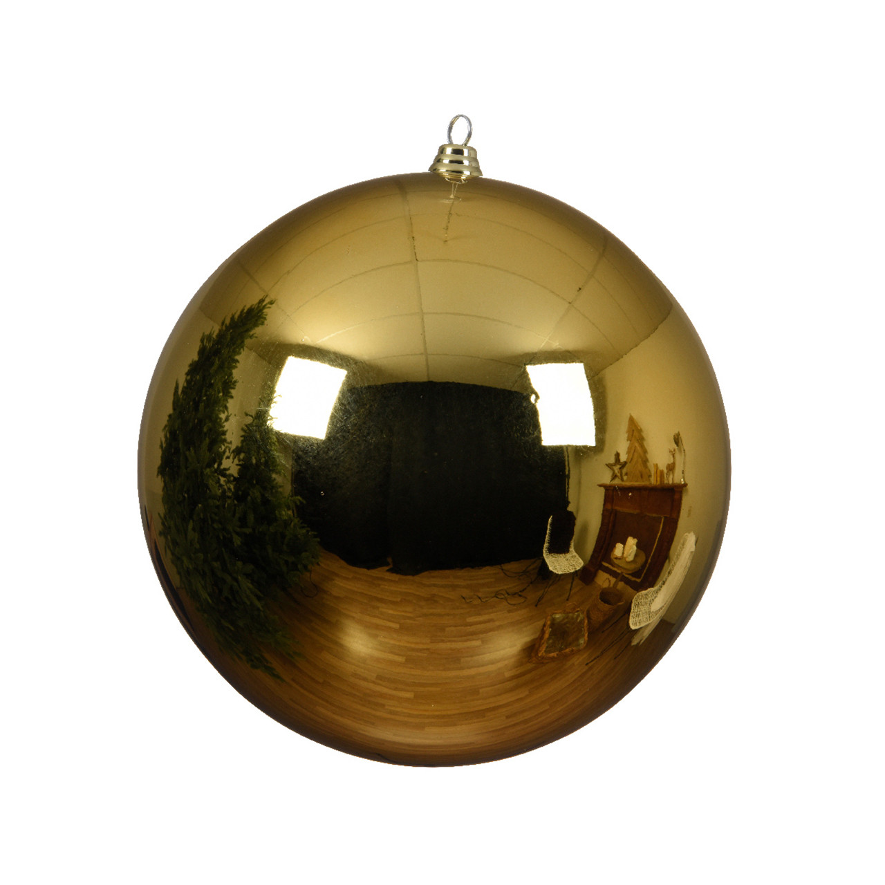 7.87 in. Gold Shatterproof Ball Ornament