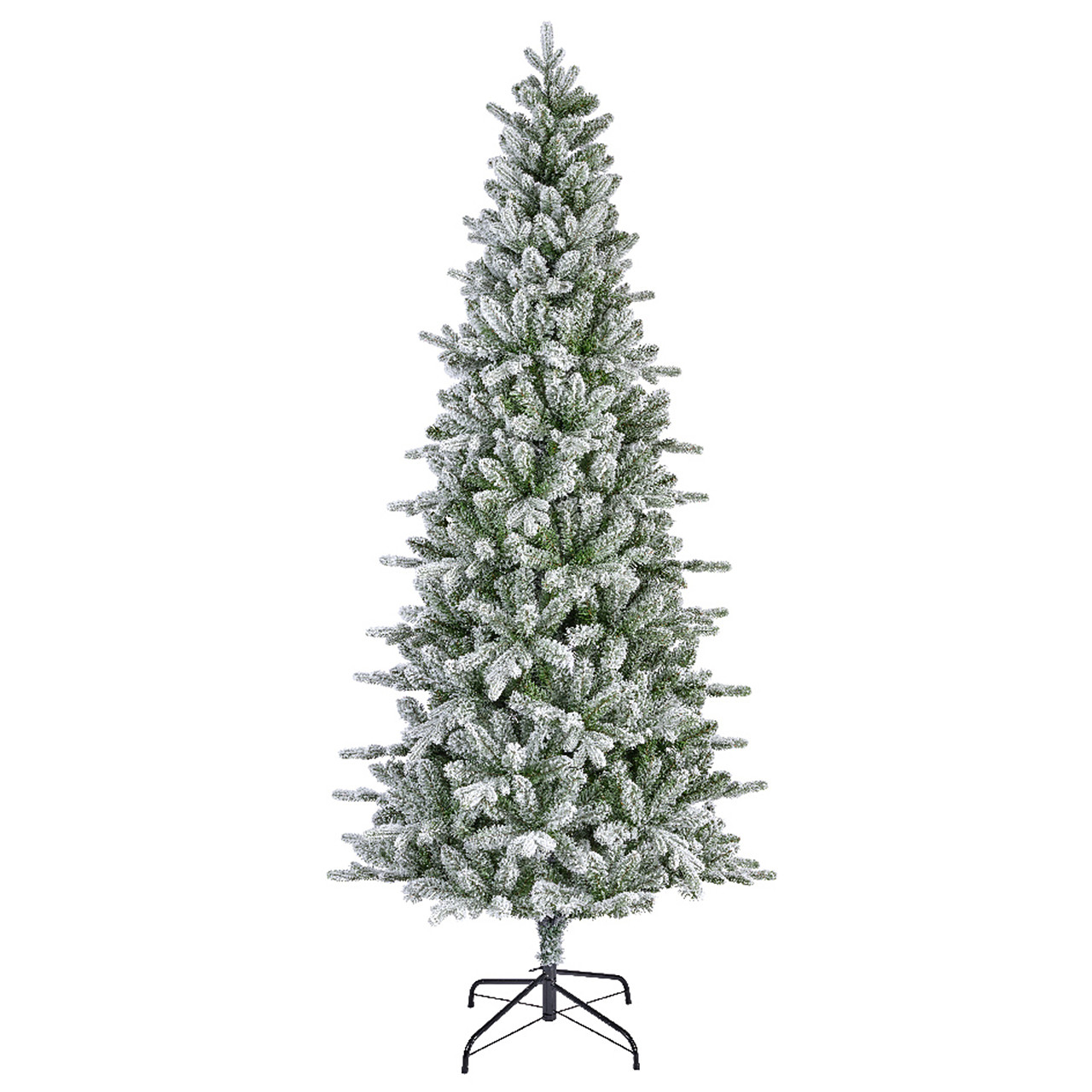7.9 ft. Frosted Killington Fir Slim Christmas Tree, Unlit