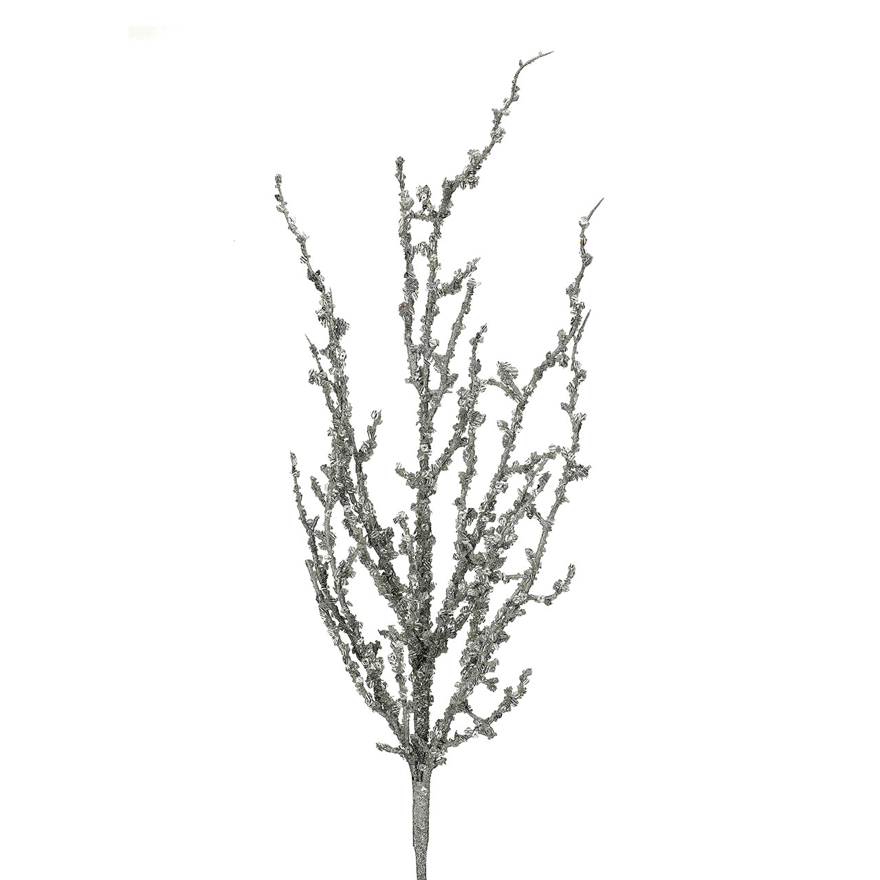 32 in. Silver Iced Bead Spray