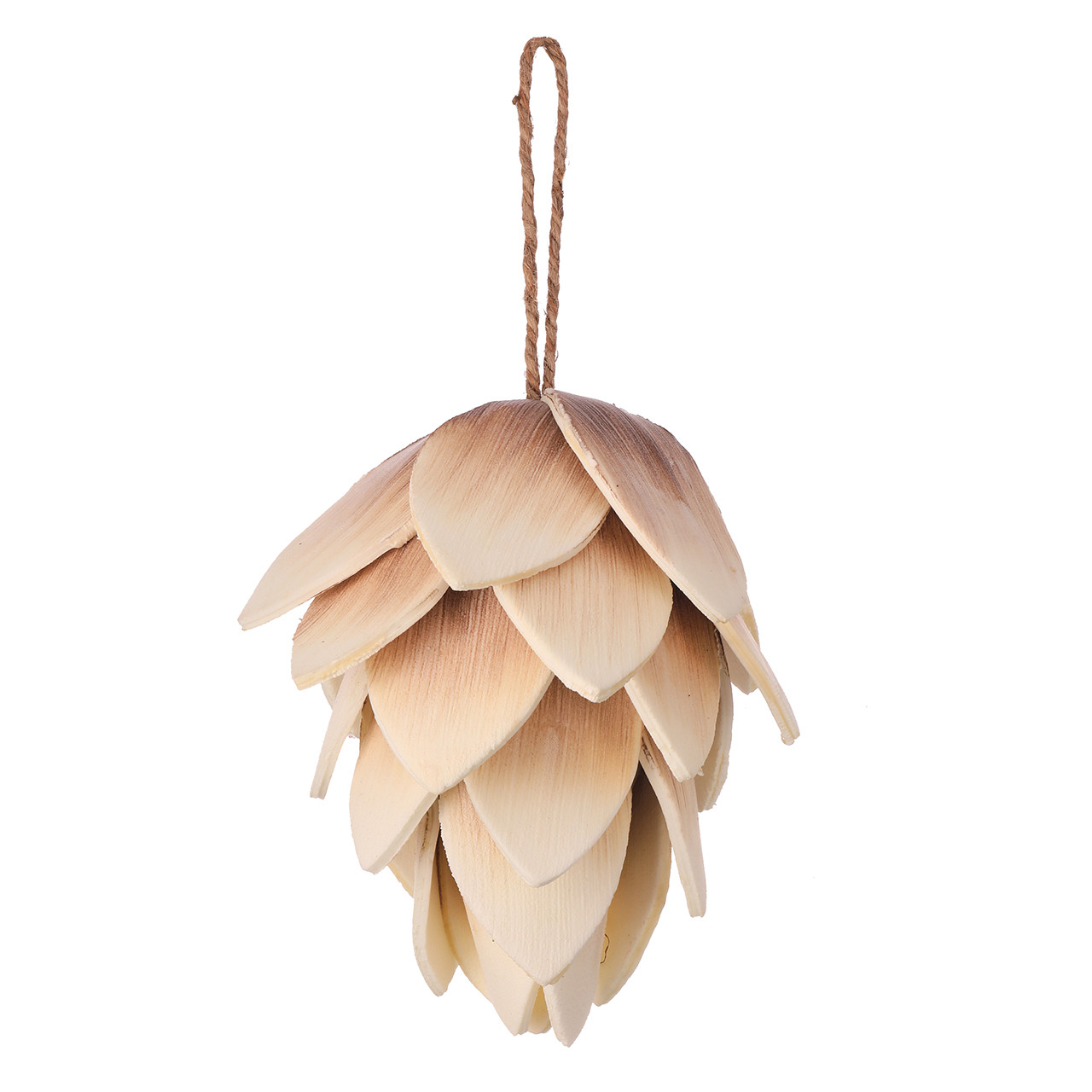 7 in. Cream Pinecone Foam Ornament